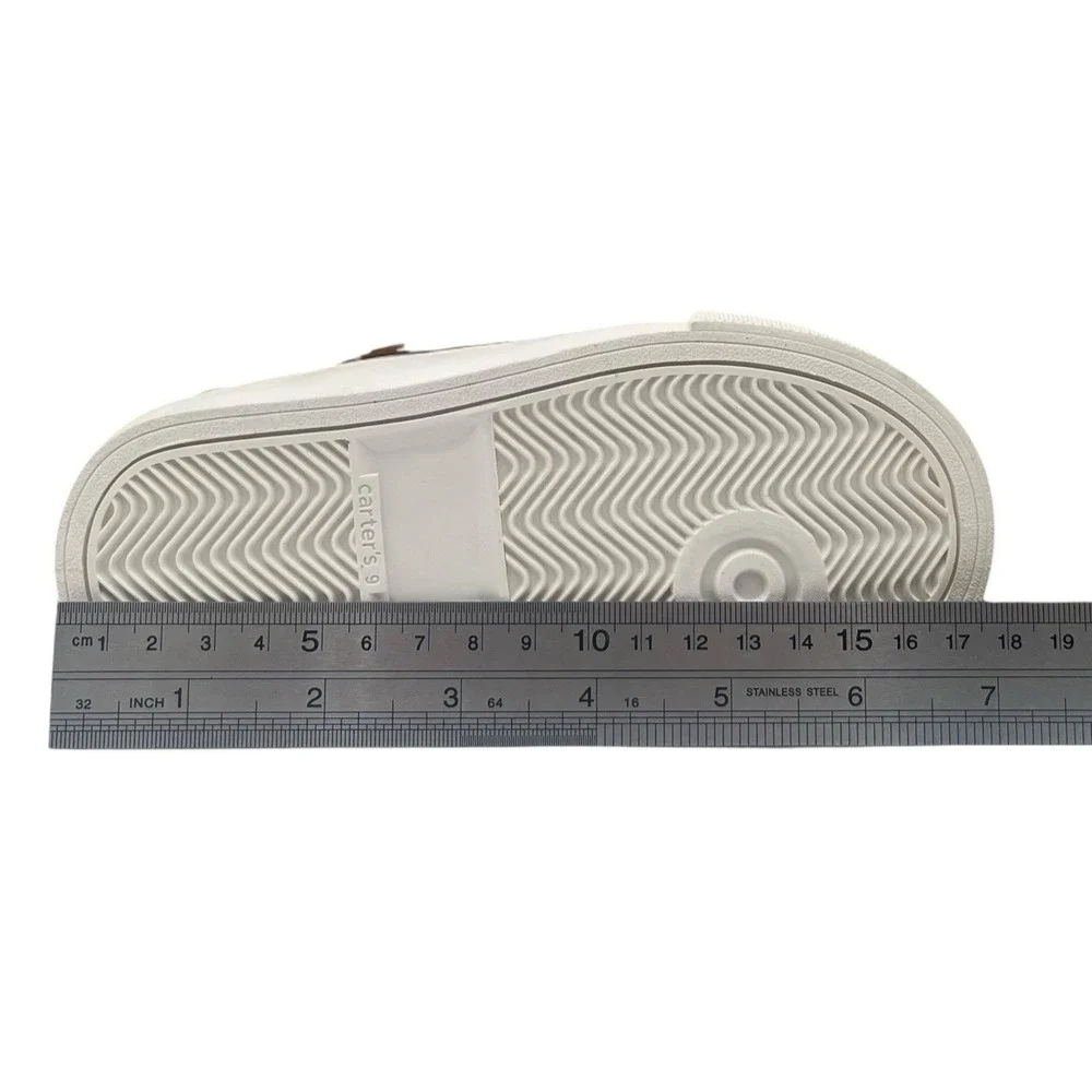 Carters Penny Toddler Boys Slip-On Casual Sneakers Size 9 Brown Black White